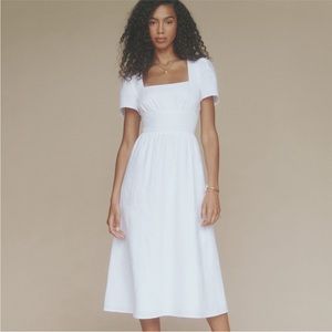 Looking for: Reformation Pacome Dress size 4, white